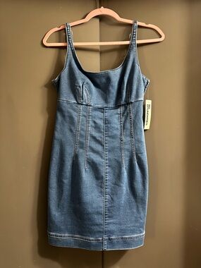 Form Fitting Denim Dress